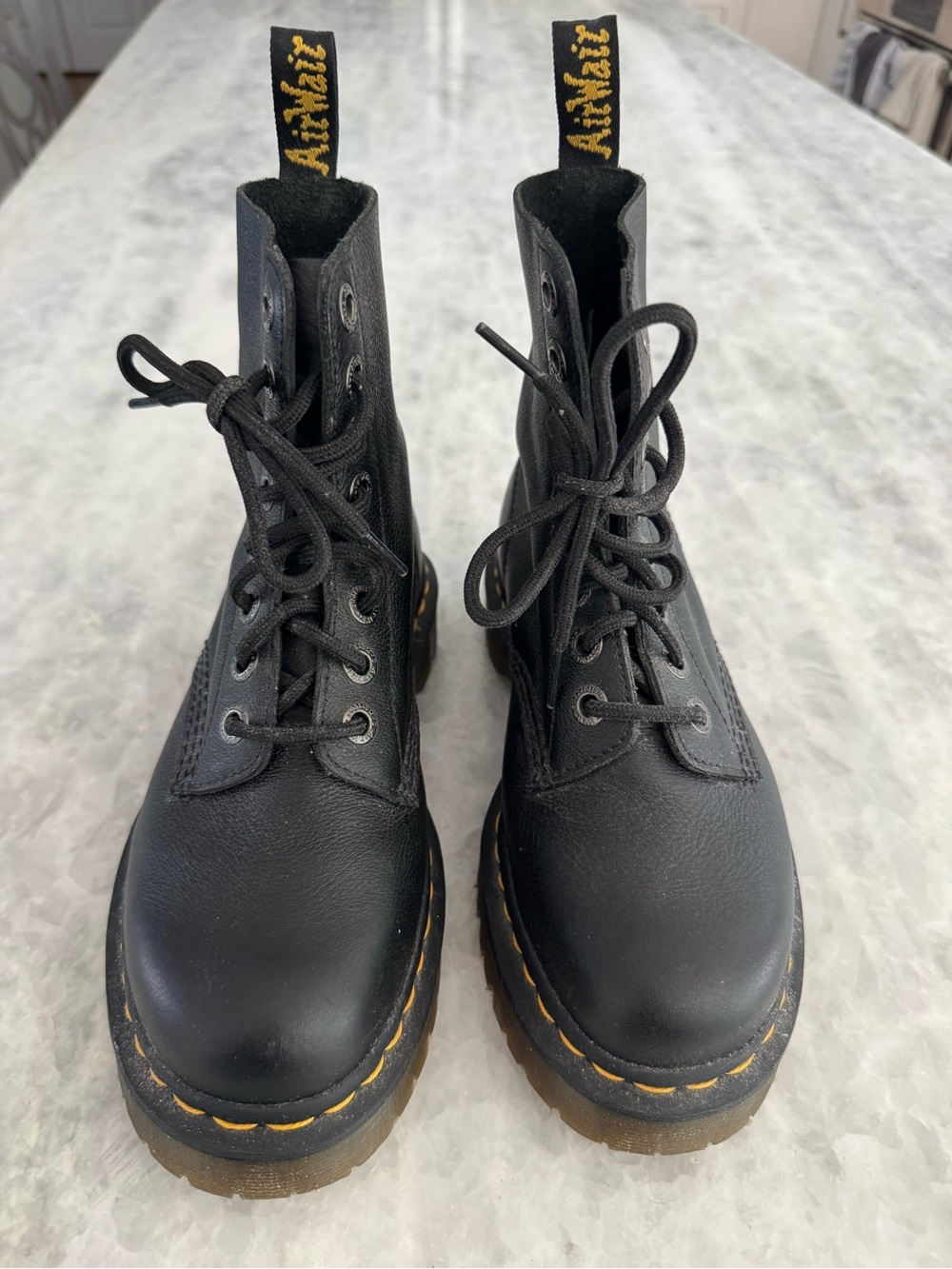 Dr. Martens Black 1460 Pascal Bex-8 Eye Platform Interior Lace-up Boots (Pascal)
